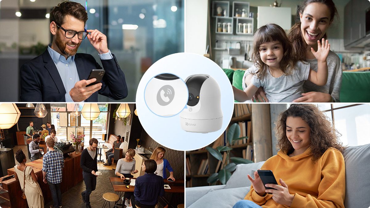 Comunicare audio bidirecțională prin camera EZVIZ C6N G1